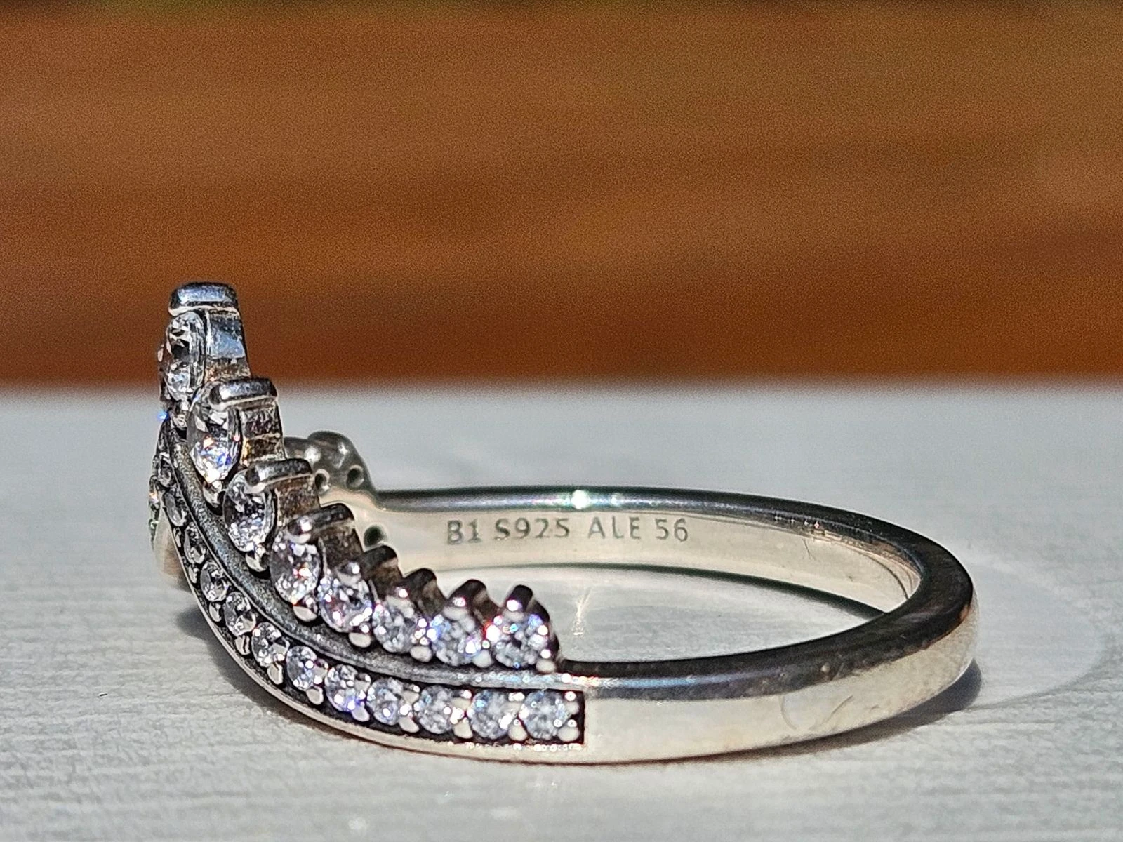 Anel de wishbone da Pandora tamanho 56 – photo 8